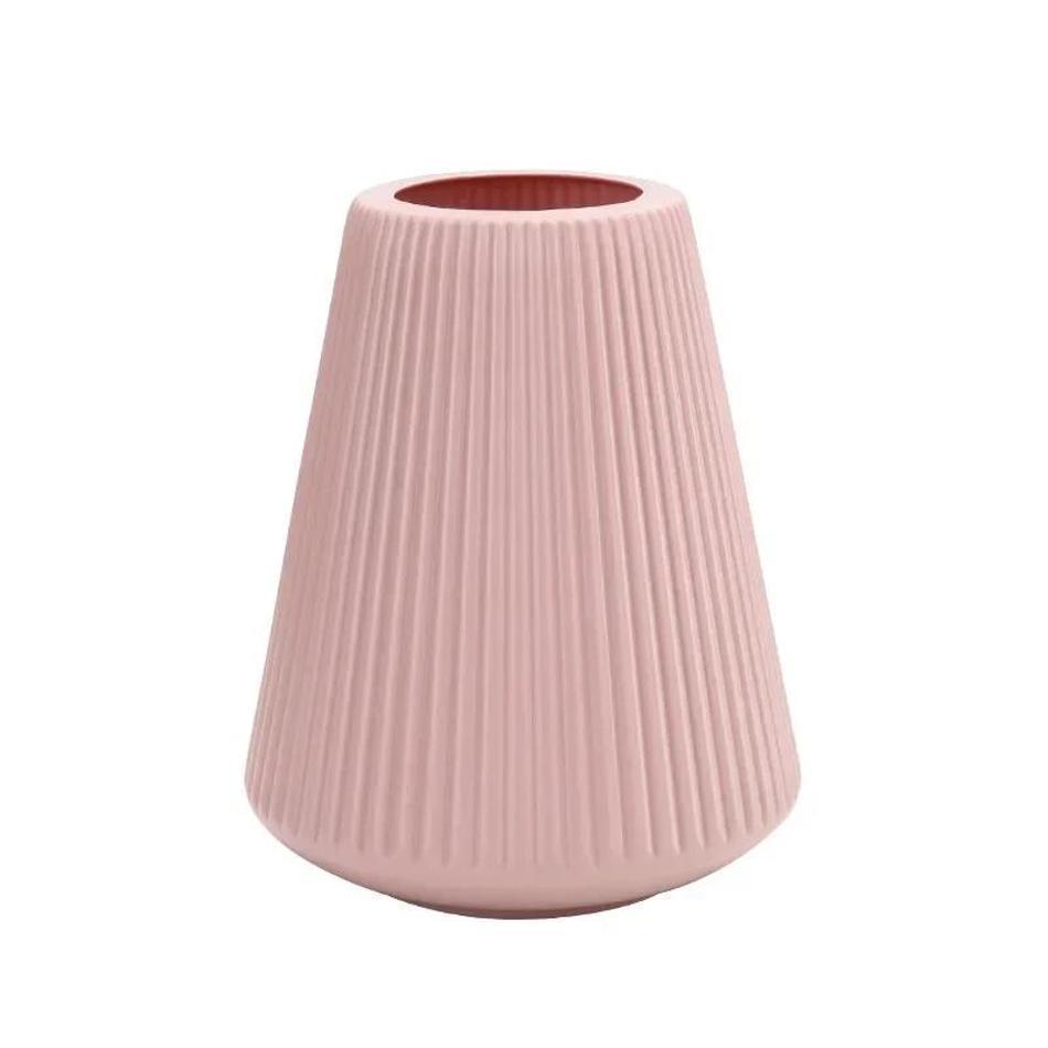 Plastic Vase Flower Arrangement Hydroponic Plant Porcelain Home Nordic Decoration Living Room European Style Decor Accessories