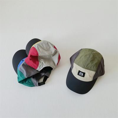 Peaked Cap Children's New Spring and Summer Color Matching Versatile Baseball Cap Thin Breathable Sun Protection Hat