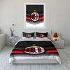 Motivo logo AC Milan. Set lenzuola Set copripiumino Copripiumini Federe(1*Copripiumino 2*Federe senza imbottitura piumone)