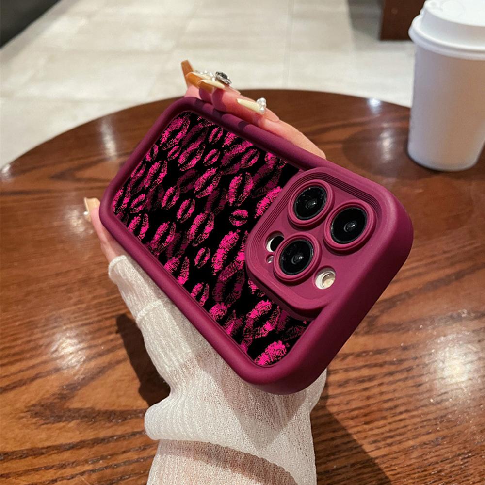 

LZ22 Lips Kiss Digital Design силиконовый чехол для телефона Samsung A15 A35 S24 S23 Ultra S22 S21 Plus S20 A05 A06 A54 A55 A53 A14 M15 противоударный задний чехол Samsung A32 4G