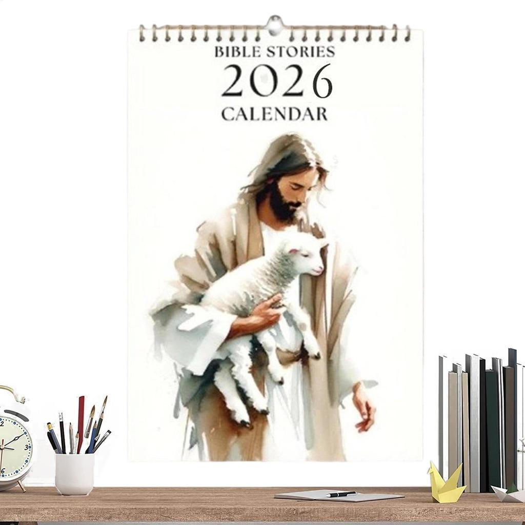2026 Wandkalender 2026 Christlicher Kalender Aufhängbarer Planer Wanddekoration Für Tägliche Planung Zuhause Arbeitsplatz Klassenzimmer Wohnheim
