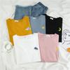 Women Cartoon Embroidery Shirts Tops Autumn Long Sleeve Harajuku Pullover Casual Loose Student Funny Blouses