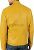 Lambskin Soft Stylish Men Yellow Jacket Genuine Lambskin Real Leather Handmade