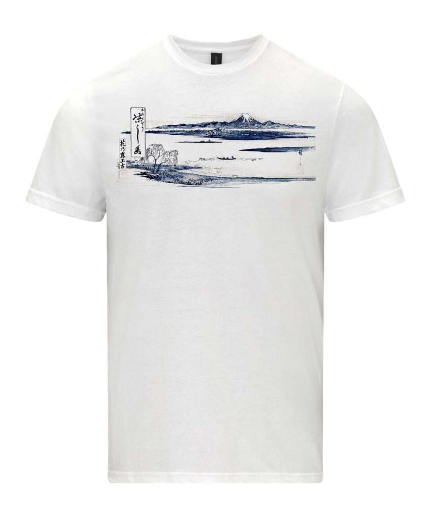 Utagawa Hiroshige View of Mount Fuji Fine Art Ukiyo-e T-Shirt