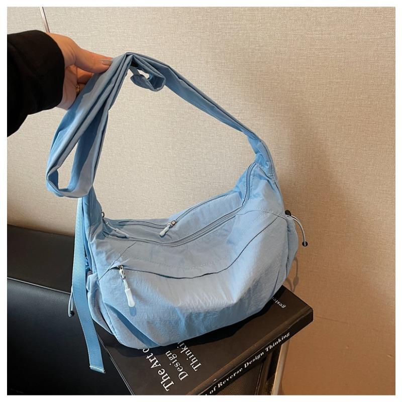 

Холщовая сумка женская большой вместимости новая осенне-зимняя простая на плечо сумка-мессенджер высококлассная дорожная сумка-пельмень синий