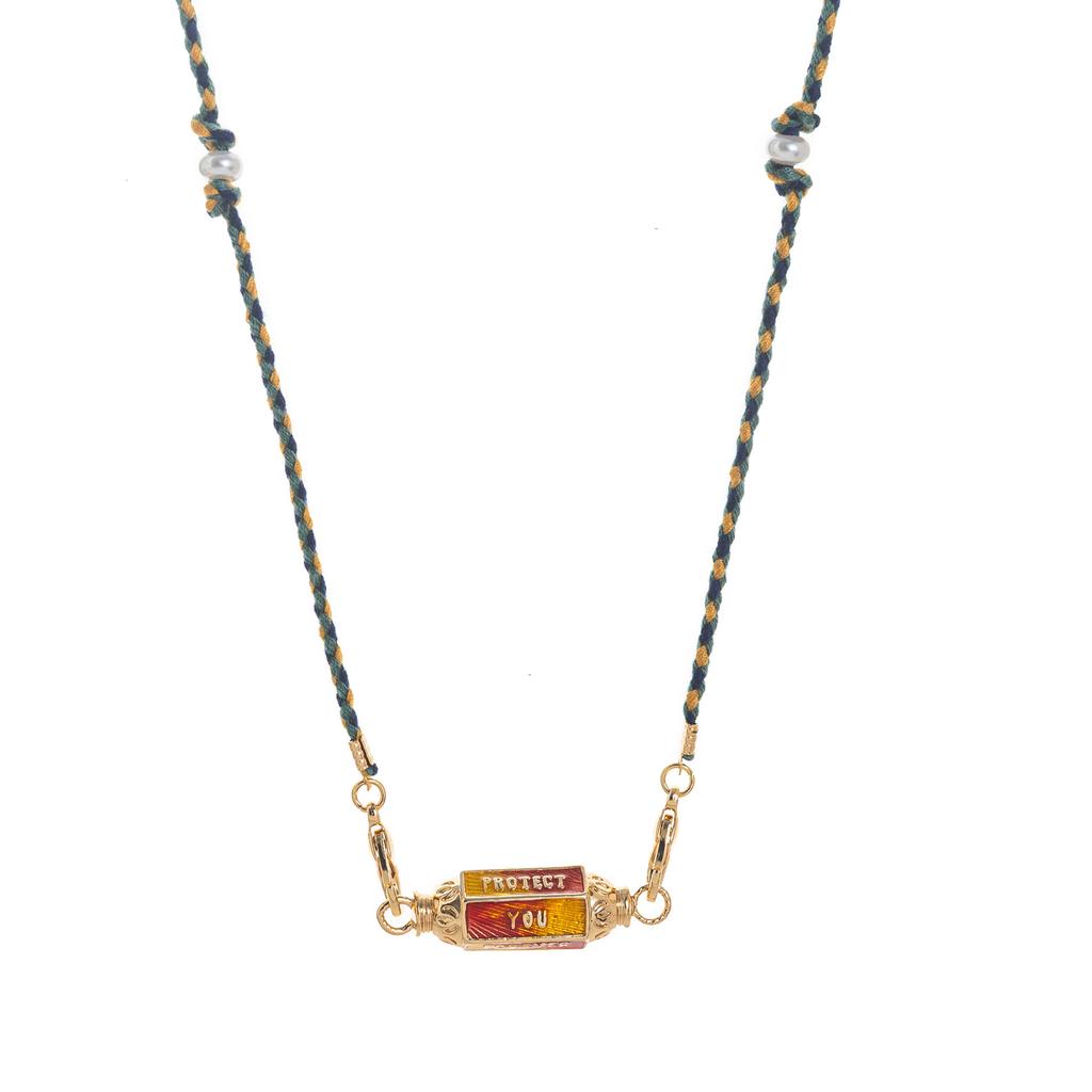 Collana Tarocchi Colore San Valentino Design di Nicchia Ciondolo Occhio di Stella Placcato Oro Mantenimento del Colore