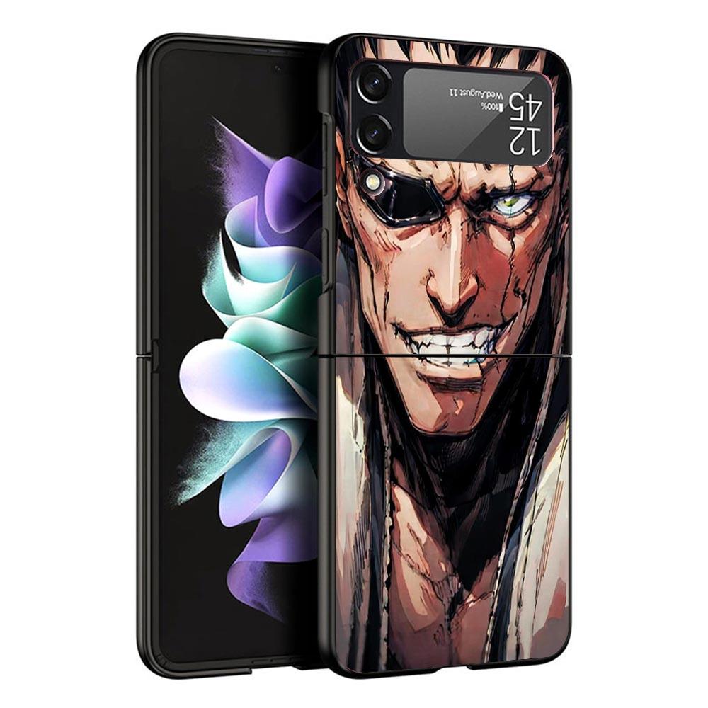 

Zaraki Kenpachi Bleach Black Phone Case For Samsung ZFlip7 ZFlip6 ZFlip5 ZFlip4 ZFlip3 5G Hard Protective Galaxy Z Flip 3 4 5 6 Samsung Z Flip 5