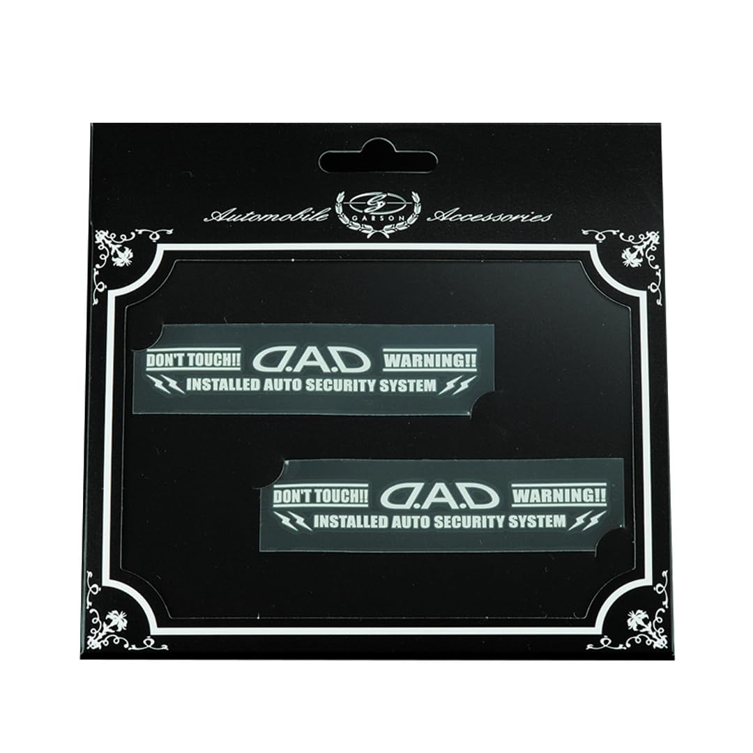Наклейки Garson DAD Security, 2 листа, Белые, 91 x 18 мм, ST004-02, ST004-02 D.A.D.