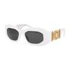 Versace Fashionable and Versatile Irregular Sunglasses Men's White 4131852 0VE4425U31487-White 53 - Glasses Case