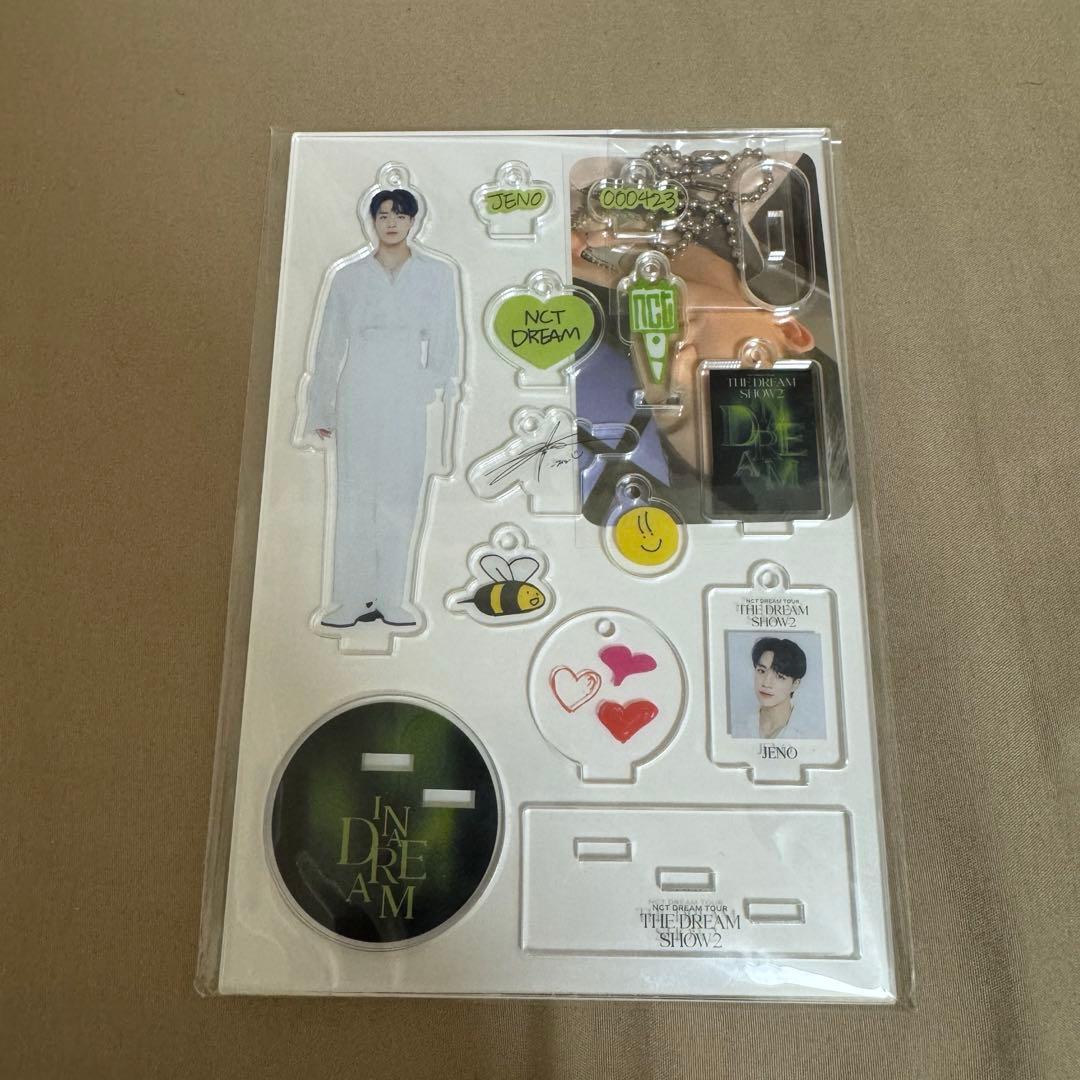 [Б/У] Акриловая подставка с карточкой для коллекционирования Джено (NCT Dream) на Сеульском концерте