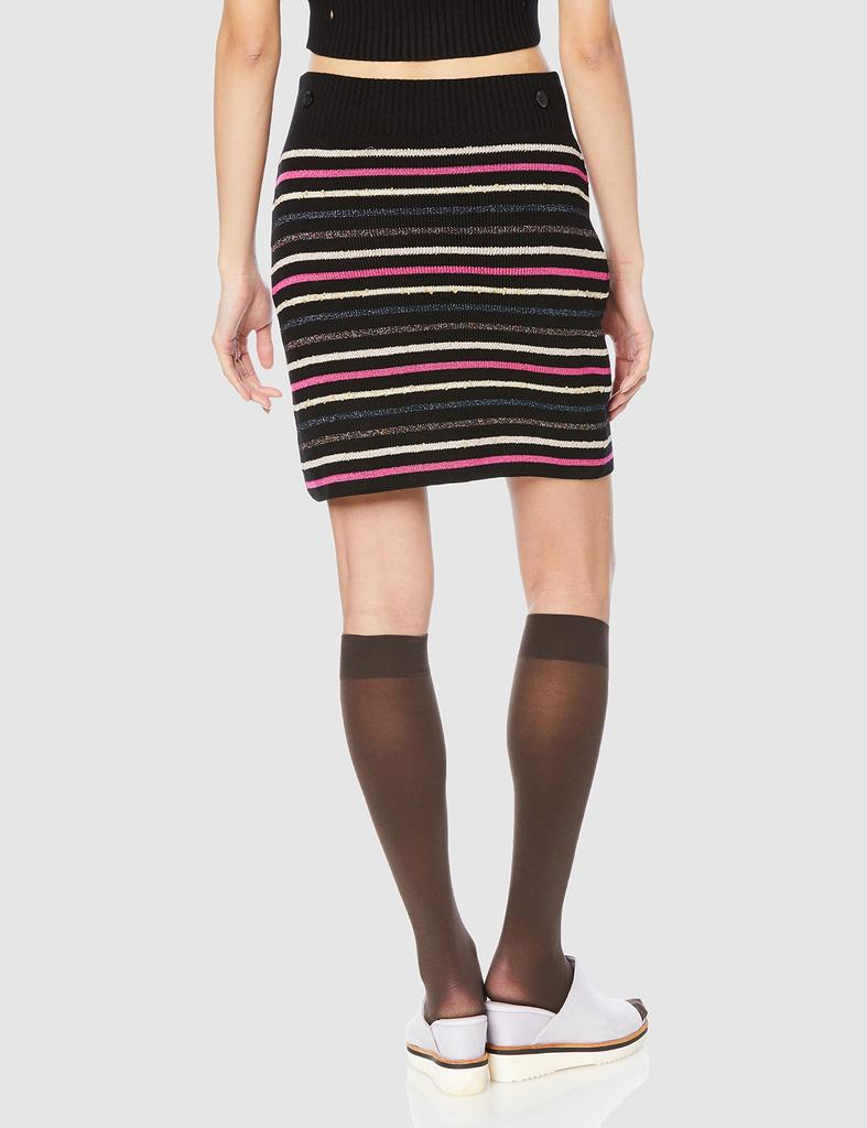 Separate Setup Border Knit Dress SWNO231231 BLK F [Sneider] Women's