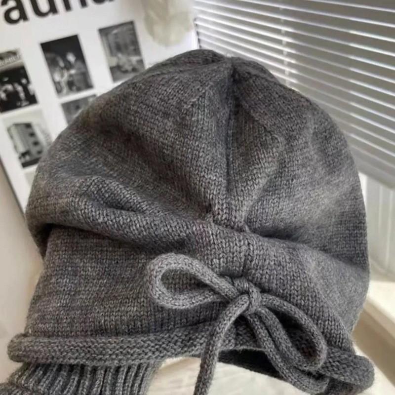 Autumn and Winter Woolen Hats Pile Hats Cold Hats Couple Baotou Hats Knitted Hats Spring and Autumn Confinement Hats Big Head Circumference