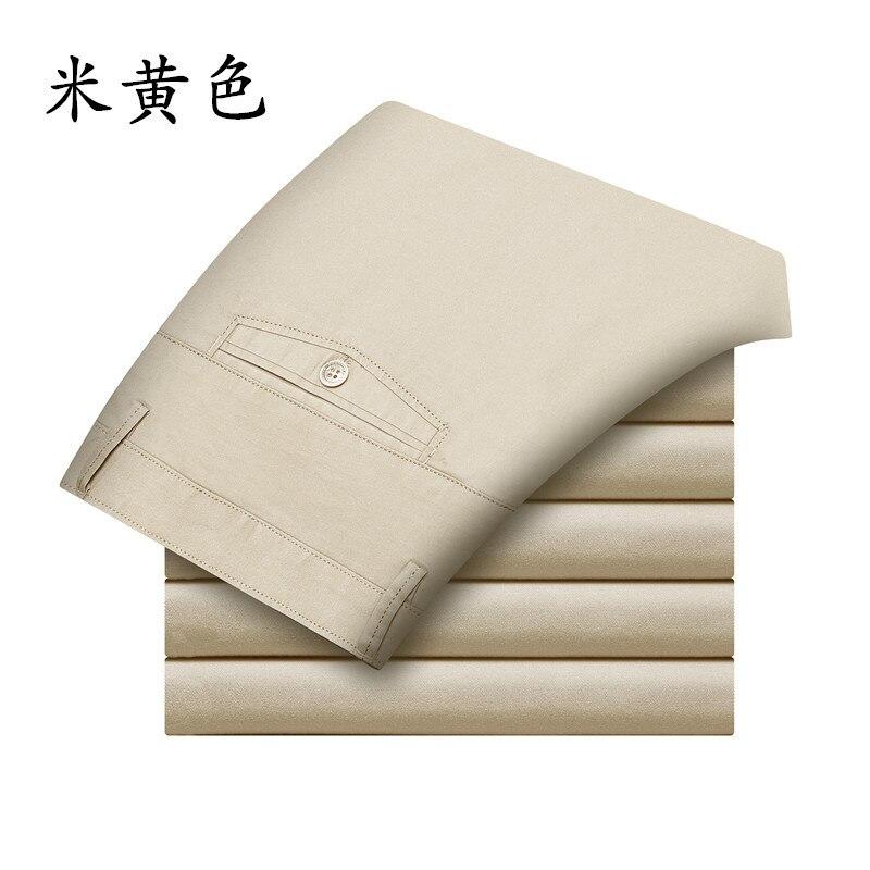 Summer Mens Casual Ting Trousers Fashion Pants Male Brand Solid Color Trousers High Quality A62
