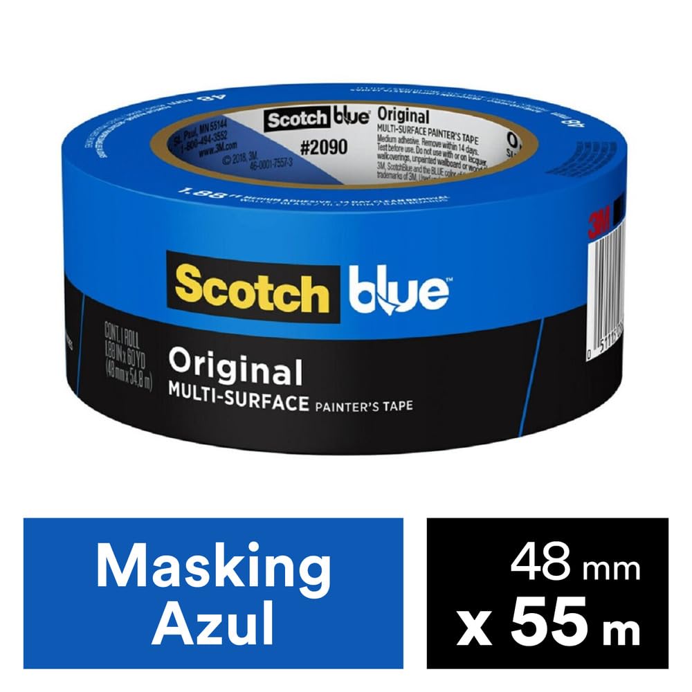 3M Scotch Blue Tape X for FDM 3D Including the OpenCube Scoovo (48mm 54.8m) Printers,