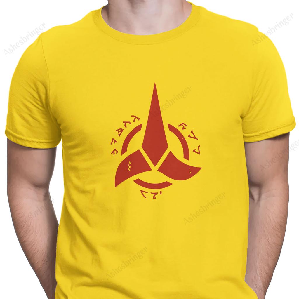 Star Trek Klingon Empire Men's Graphic Crew Neck Tee Street Casual Style Tops for Men and Women