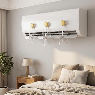 3PCS Plastic Air Conditioning Ventilator Windmill Shaped Air Conditioner Vent Fan  Library