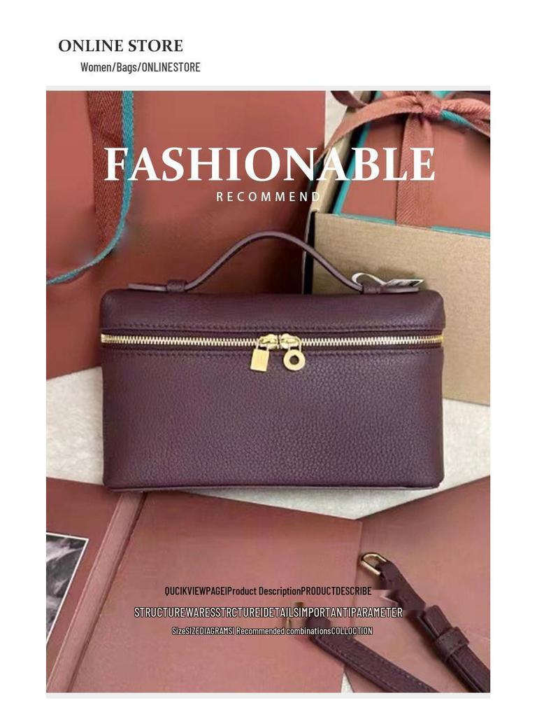 Bolso bandolera y bolso de mano de piel de vaca con grano lichi L19 italiano