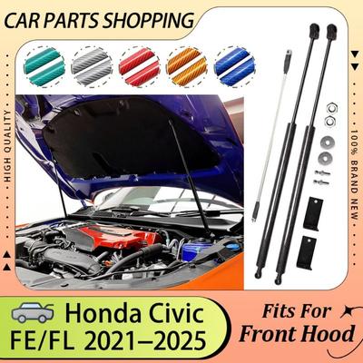 Siłowniki maski do Honda Civic FE FL 2024 2025 Przednie podpory podnoszenia maski Amortyzatory tłokowe Podpory maski