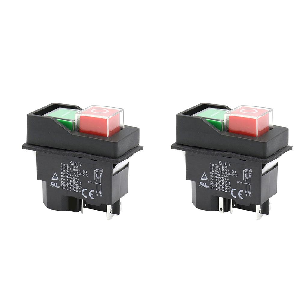 Efficient & Dependable Electromagnetic Switches Versatile Reliable Pushbutton Switches 16A 220V for Heavy duty Equipment