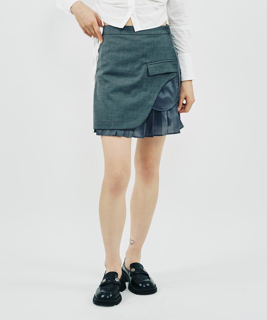 Phenomenon Cipher Lining Pleats Skirt