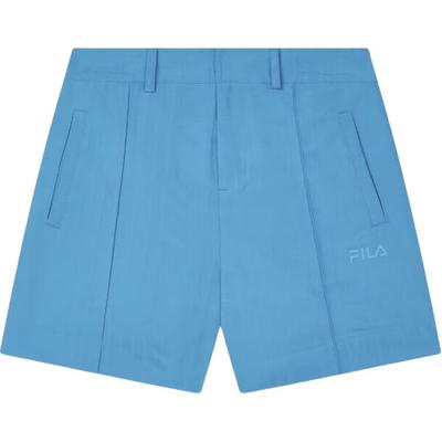 Série Heritage Moda Simples Macio Confortável Casual Shorts Shorts Femininos Azul Brilhante-Ativo F11W438804F-BU
