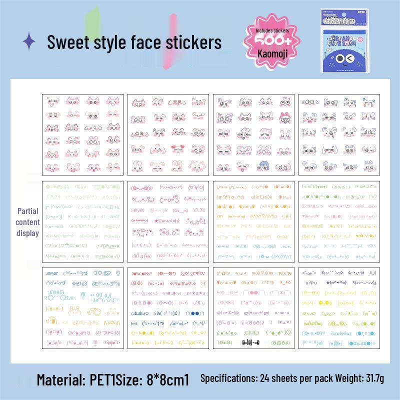 Yuxian Pet Emoticon Stickers: Soft, Cute, Waterproof Journal & Phone Decorations