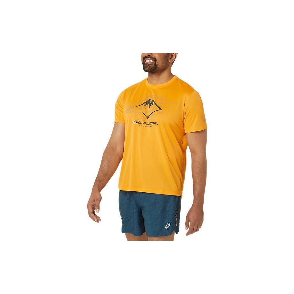 New Asics Fujitrail Logo-print T-shirt 2011C981-800