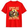 Coming Out of My Cave the Jesus Resurrection Easter TShirt Male Streetwear TShirts Summer ONeck Hipster Tees Plus Size Tops