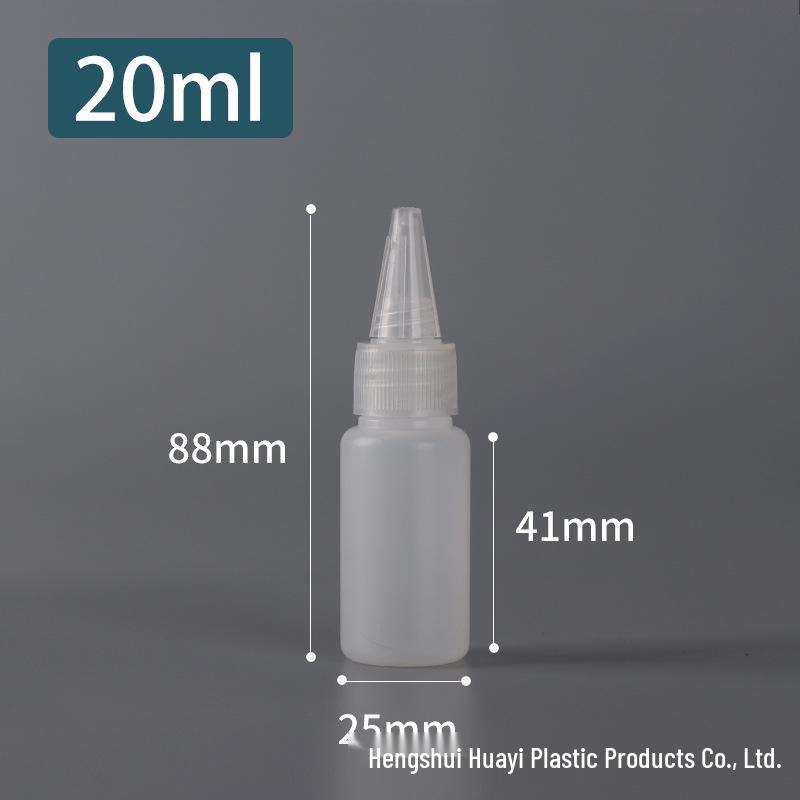 PE Dropper Bottle with Pointed Mouth for Glue and Pigment Dispensing