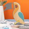 Luce Notturna Acrilica a Batteria Animali di Legno Tucano Decorazione Stanza Lampada LED