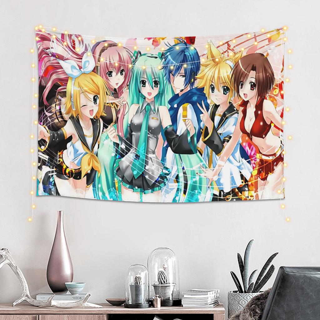 Hatsune Miku Cutecore Tapestry Wall Hanging Blanket Tapestry Home Decor Items Wall Decorations