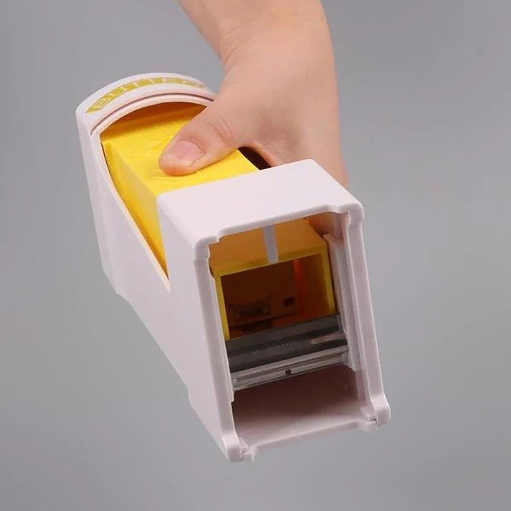 Butter Cutter Cheese Dispenser Divider Stick Butter Cutter With Stainless Steel One Click Yellow Storage Kitchen Tools Butter Kitchen