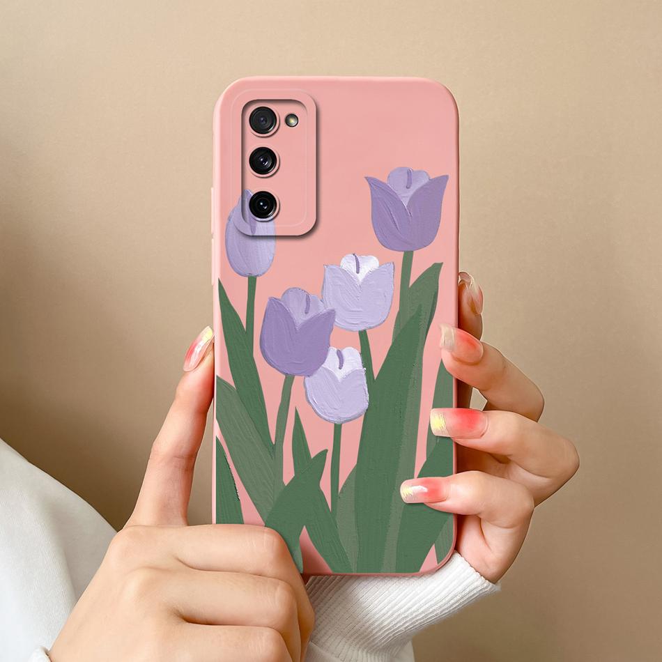 Custodia Per Samsung S20 FE Plus Ultra Gatto Panda Copertura Posteriore Per Samsung Galaxy S 20 Protezione Fotocamera Custodie in Silicone Liquido per Telefono