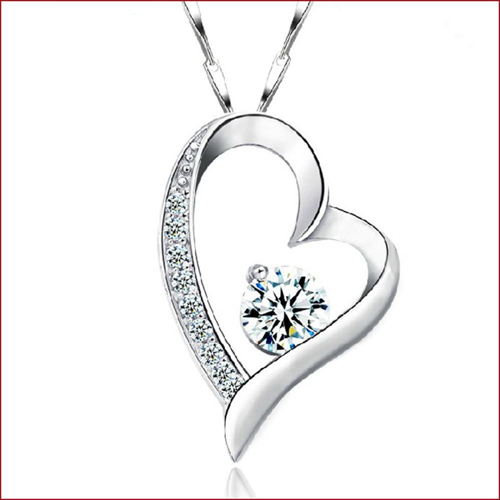 Tmall Pendant Women'S Silver-Plated Pendant Forever Heart Love Necklace Pendant