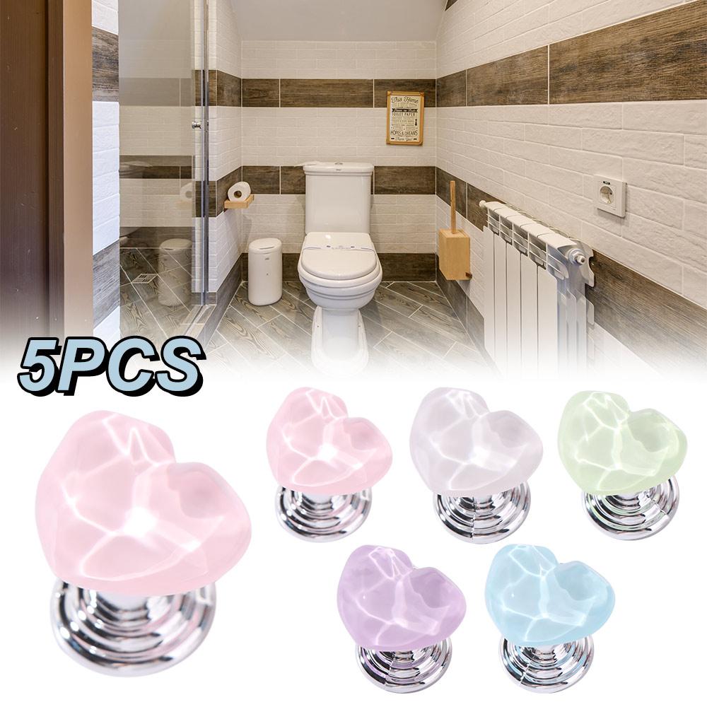 Heart Shaped Toilet Flusher Creative Design Tank Press Switch Toilet Press Button  Toilet Accessory