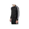 Adidas Originals Trefoil Logo Print Striped Trim Long Sleeve Jacket Men Jackets Black IA4785