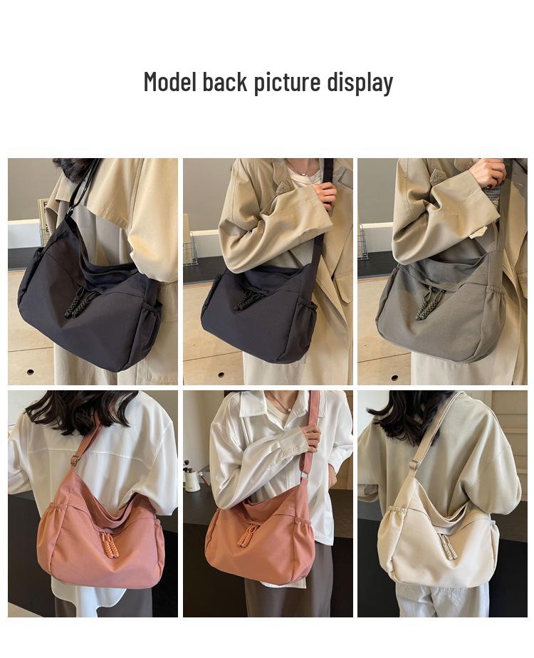 2025 Spring/Summer Versatile Large Capacity Korean Style Tote Bag for Women - Casual and Stylish Cloth Bag for Students