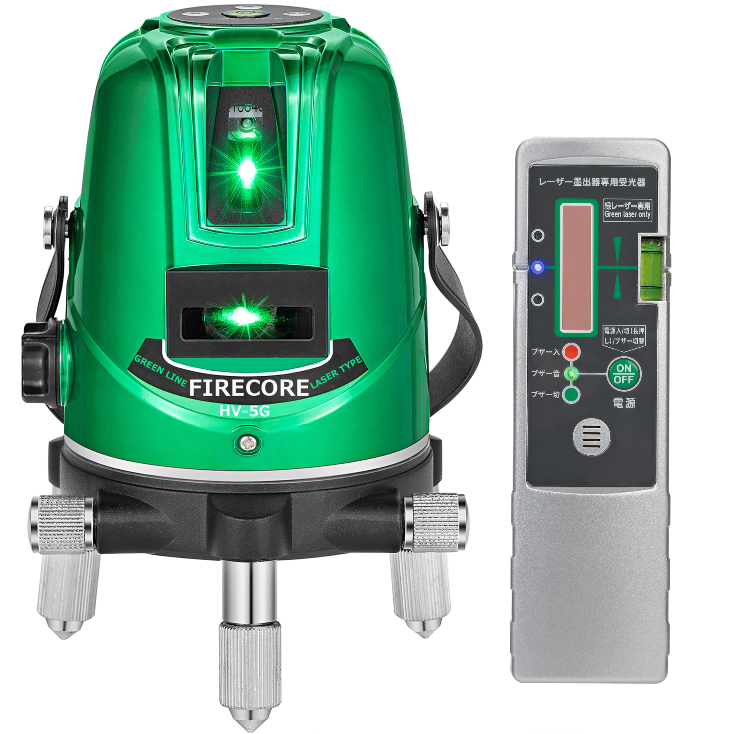 

Лазер Firecore Laser 5 с зеленой большой прямоугольной линией, вращающийся лазер с высокой высокой скоростью, автоматический лазер для маркировки земли, точечное облучение, аккумулятор 10 часов