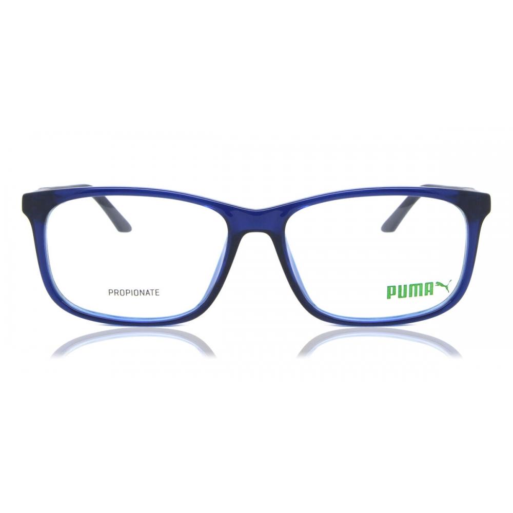 

Puma Pu0333o 003 Men Eyeglasses Transparent Blue/56