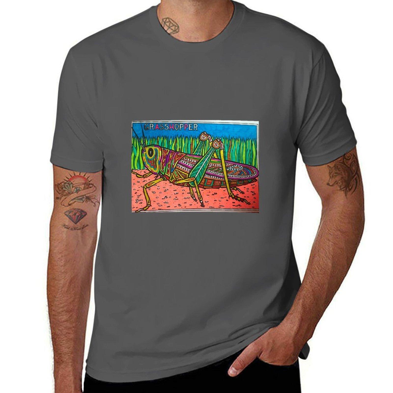 

GRASSHOPPER TShirt Plus Size Everyday Tee Shirt 4XL