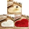 Simple Heartshaped Silk Plush Rug With Soft Texture For Living Room And Bedroom Decor