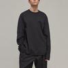 Y-3 FW22 Solid Color Loose Fit Crew Neck Long Sleeve T-Shirt Unisex Tops Black H44794