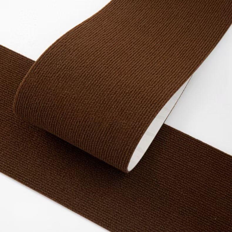 

1pc 20x80cm Staircase Mat Non-Slip Self-adhesive Stair Tread Carpet Mat Soft Stripe Protection Cover Pads Home Decor 20x80cm 1pc шоколадний