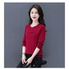 Round Neck Pure Cotton Long-sleeved Women's Spring and Autumn Thin New Loose Bottoming Shirt Top