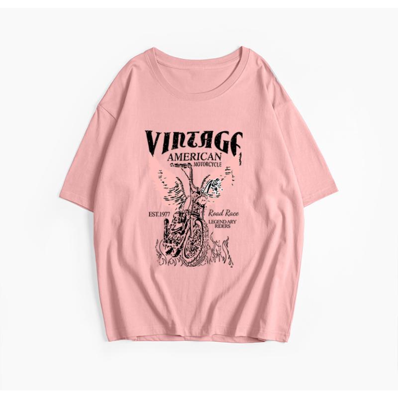 

Футболка Hirsionsan Vintage с принтом букв, женская летняя хлопковая мягкая футболка с коротким рукавом, женские свободные топы Higt Street Gothic L