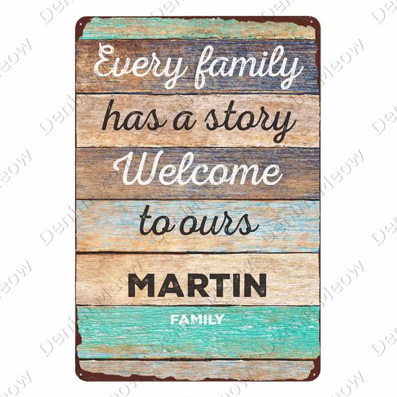 Lovely Flower Welcome To My Home Iron Metal Poster, Tin Sign Plate, Wall Decoration, Vintage Art Painting, Family Rule Plaque