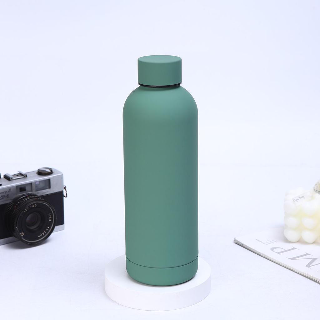 American Style 304 Stainless Steel Thermos Cup - Portable, Simple Sports Water Bottle for Outdoor Cycling