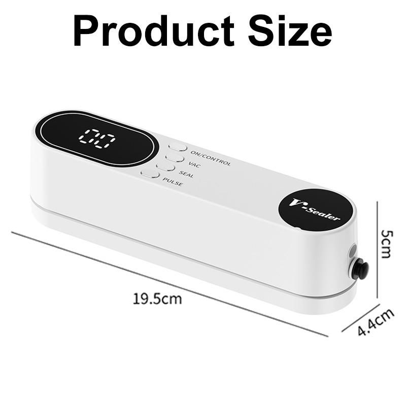 Vacuum Packaging Machine for Food Wireless Vacuum Sealer USB Rechargeable Household Mini Portable Food Vacuum Sealing Machine