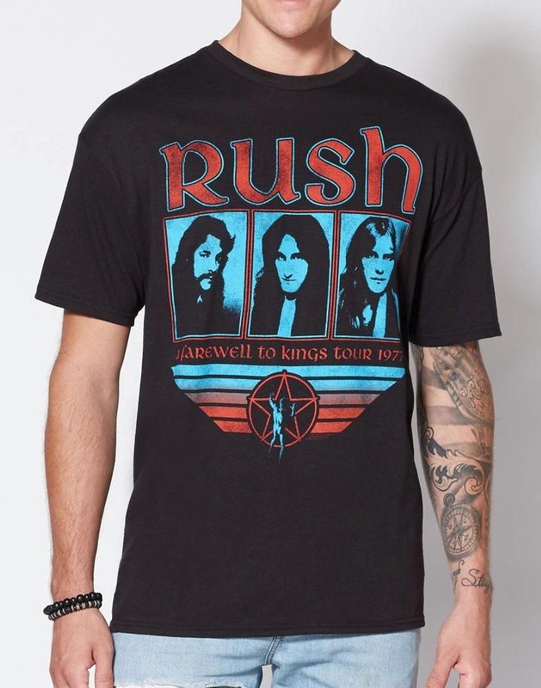 Rush FAREWELL TO KINGS 1977 TOUR   Black Men D1110 Unisex T-Shirt XXXL