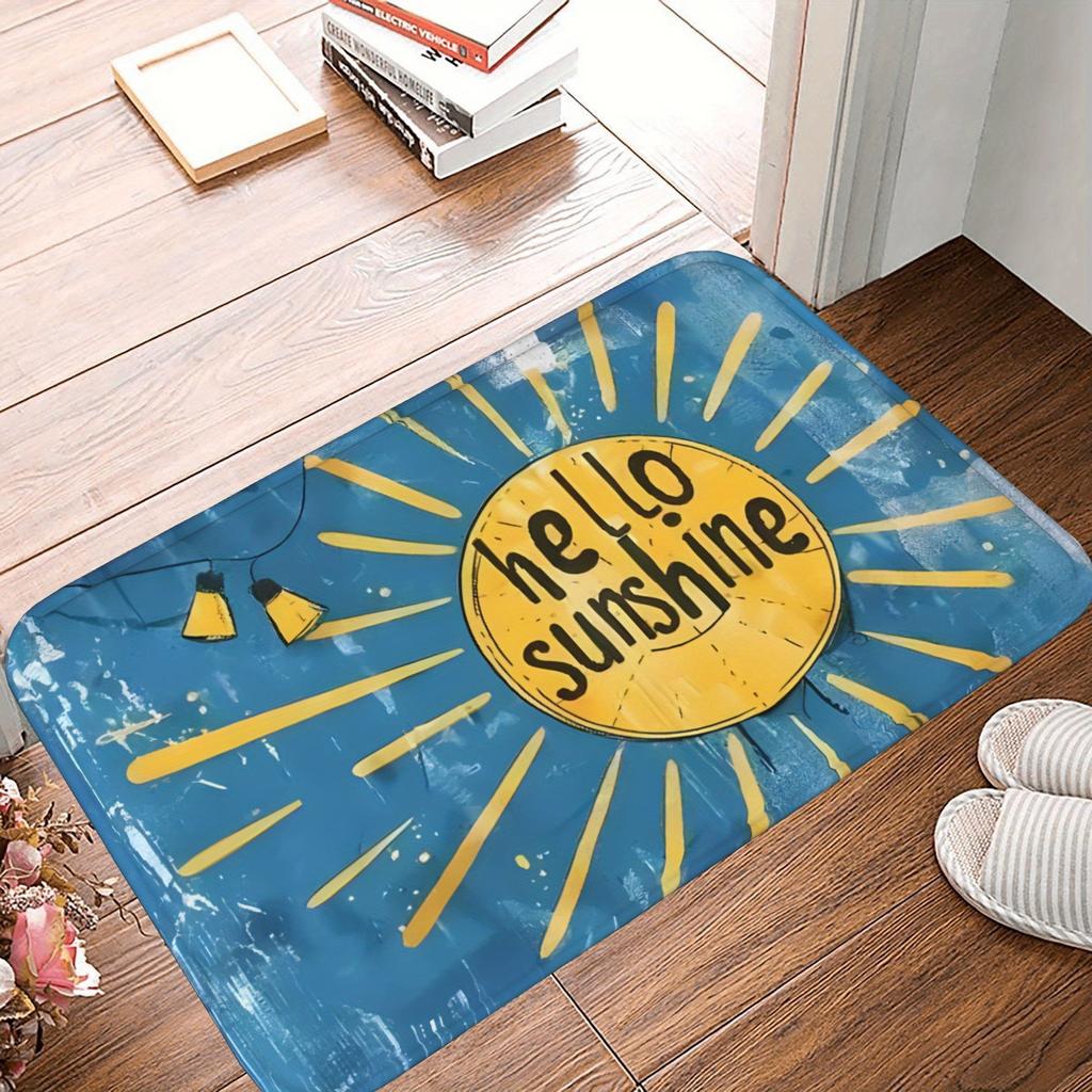 1PC Tranquil Waters Kitchen Rug Non-Slip Door Mat Pop design Bathroom Rug Bath Mat Carpet for Home Sink Laundry ecoreeree